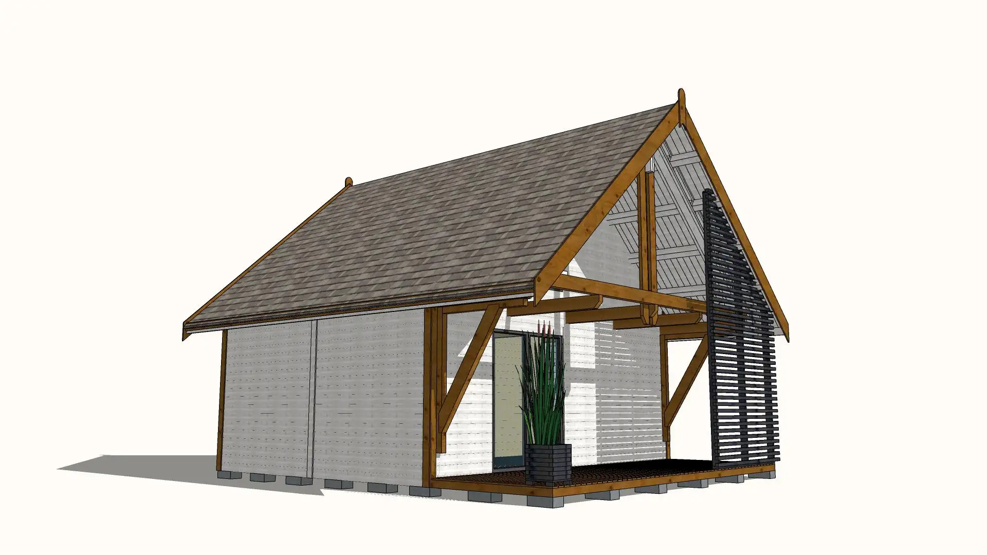 Domek mieszkalny całoroczny CRA10 PLUS - WT 2021 – 35 m²