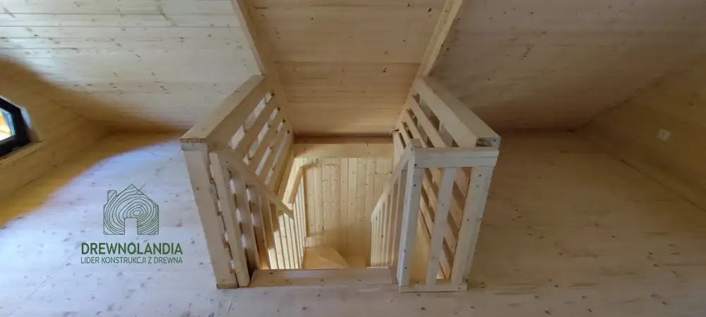 Letniskowy domek Leon 35m² – drewniany domek z wnętrzem Drewnolandia