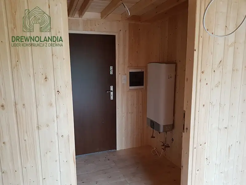 Drewnolandia - wnętrze domku CRP5, przestronne i funkcjonalne