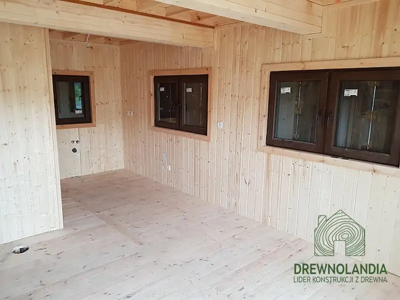 Widok wnętrza domku letniskowego CRP5, całorocznego