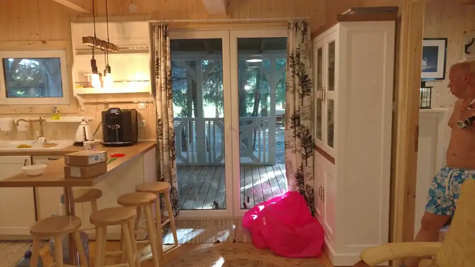 CRP6 - domek drewniany całoroczny, widok z tyłu