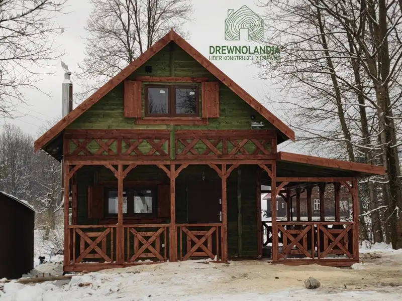 Letniskowy domek z poddaszem CRP6, idealny na wakacje i zimowe wypady