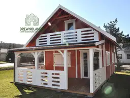 Drewnoandia duzy domek z tarasem