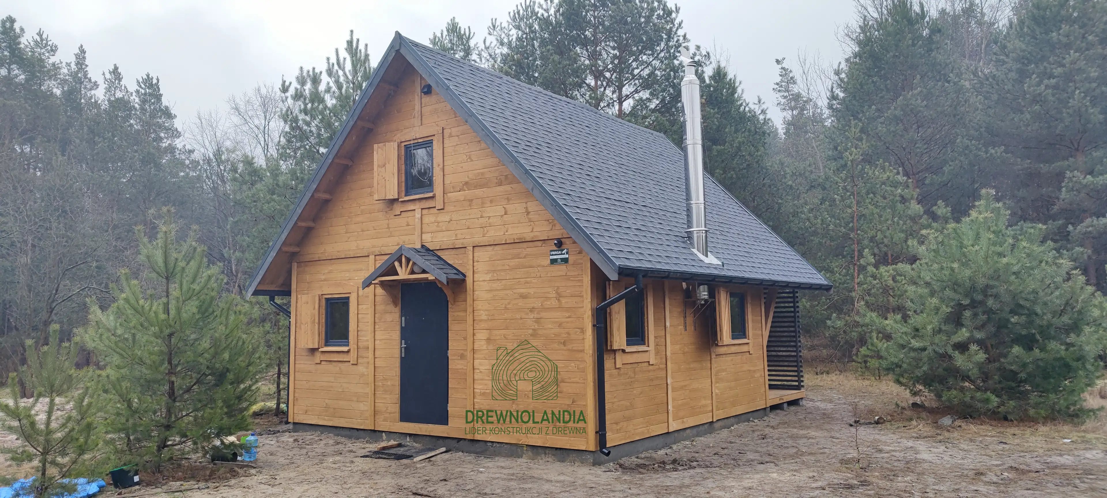 PROJEKT ARCHIWALNY - Domek rekreacyjny całoroczny CRK9 – 51 m²