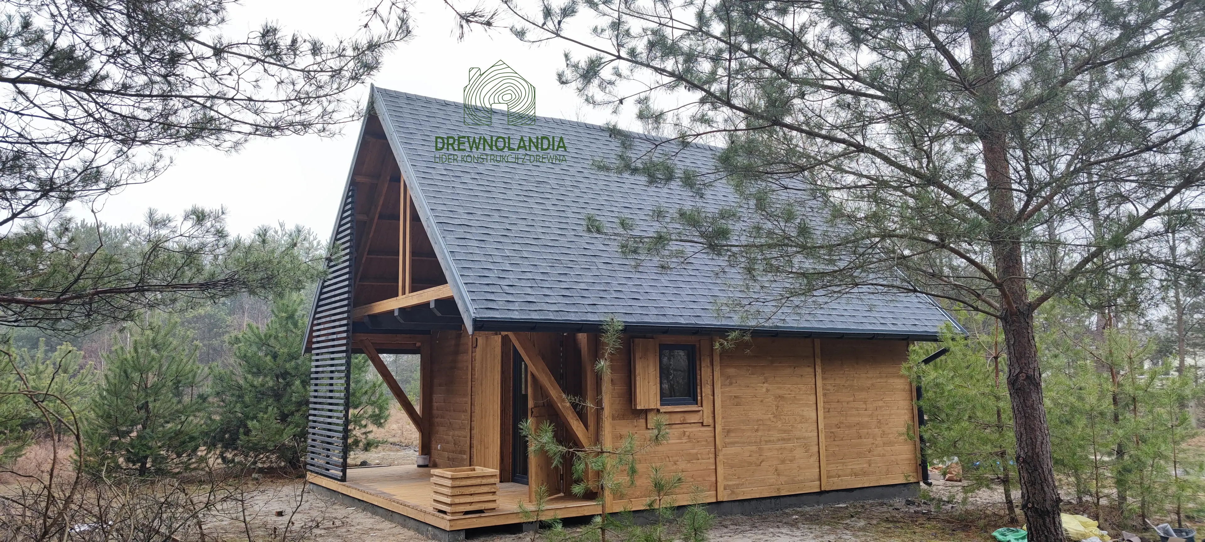 PROJEKT ARCHIWALNY - Domek rekreacyjny całoroczny CRK9 – 51 m²