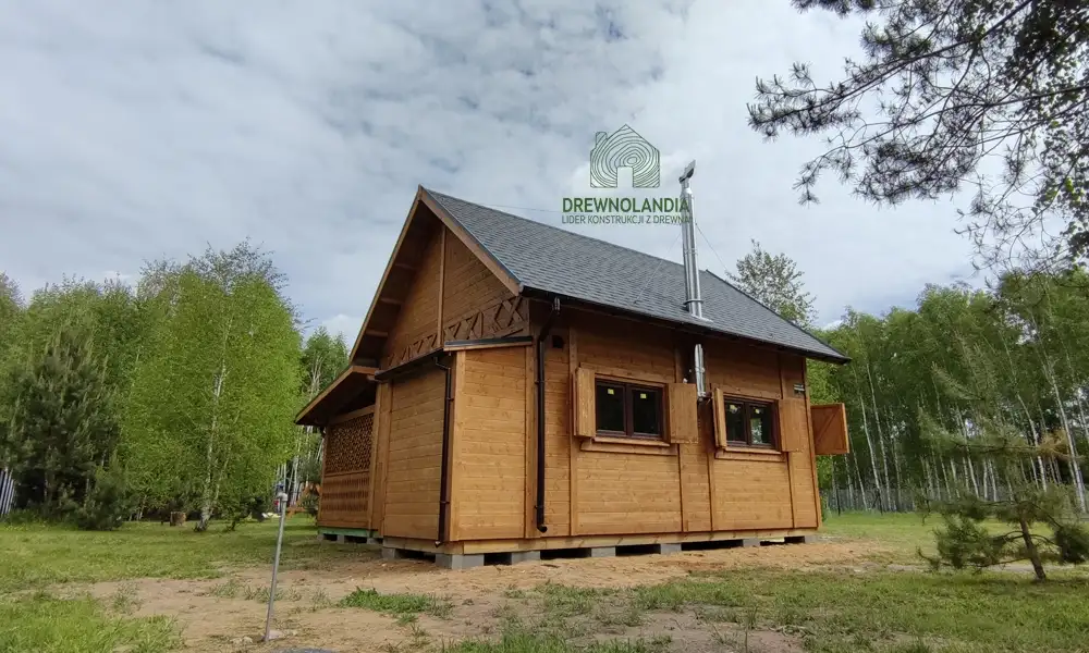 Drewnolandia - domek CRP3 PLUS z tarasem i antresolą