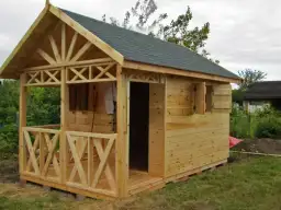 Altana drewniana Jędrek – 4x3 m, idealna na ROD, z dostawą