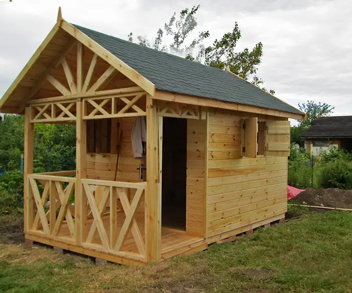 Altana drewniana Jędrek – 4x3 m, idealna na ROD, z dostawą