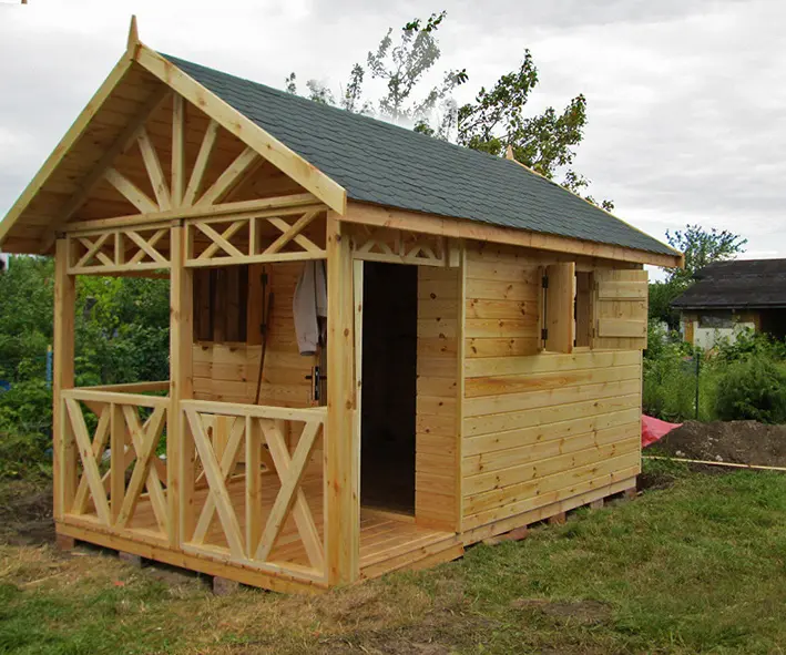 Altana drewniana Jędrek – 4x3 m, idealna na ROD, z dostawą