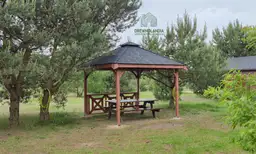 Jowita – altana ogrodowa z drewna 3x3 – cztery słupy i dach