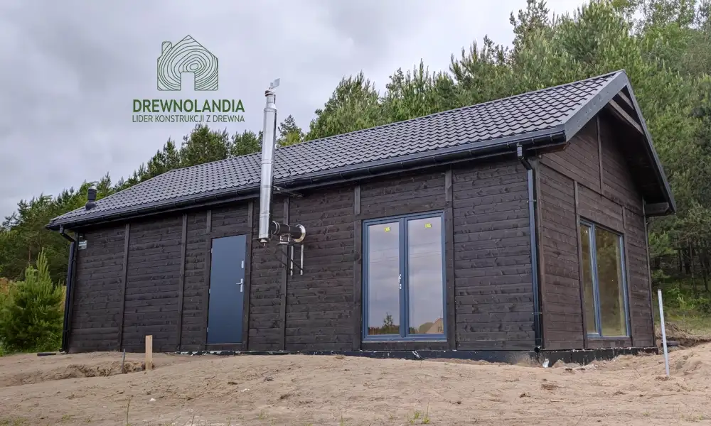 Drewniany domek rekreacyjny całoroczny CRK1 - 70 m²