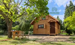 CRA1 – drewniany domek całoroczny z antresolą – Drewnolandia