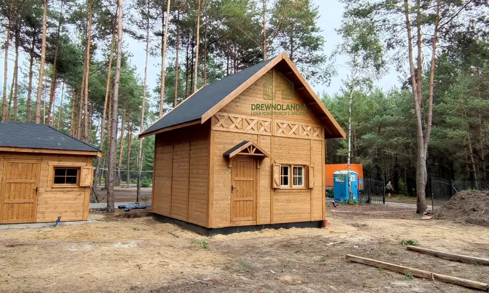 Letniskowy domek drewniany Wiktor V z oknami PCV – idealny na każdą działkę