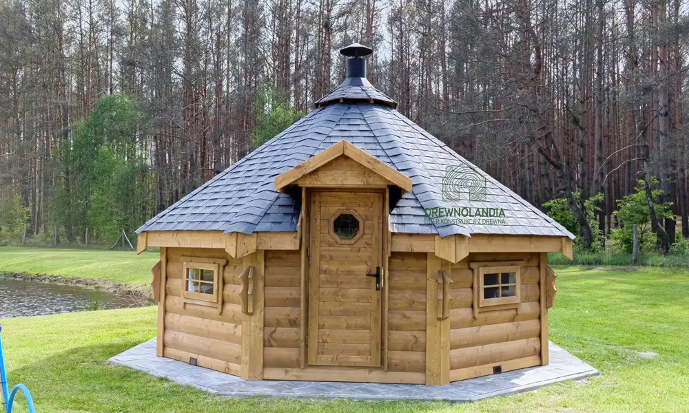 Domek grillowy Jan 4,8m, model "Jan3zz", Drewnolandia
