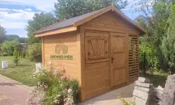 Domek drewniany Bonifacy, szopka narzędziowa o wymiarach 3x2,5 m