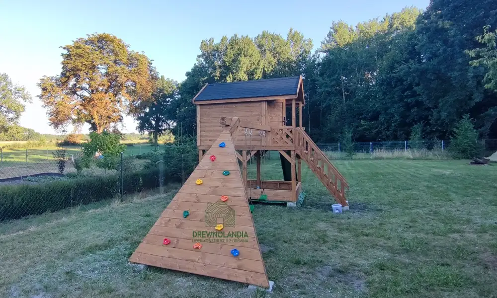 Domek ogrodowy Dla Dzieci Lolek - 2,8x2m z huśtawką 