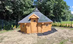 Model "Jan", drewniany domek grillowy od Drewnolandii, wymiary 4,8m