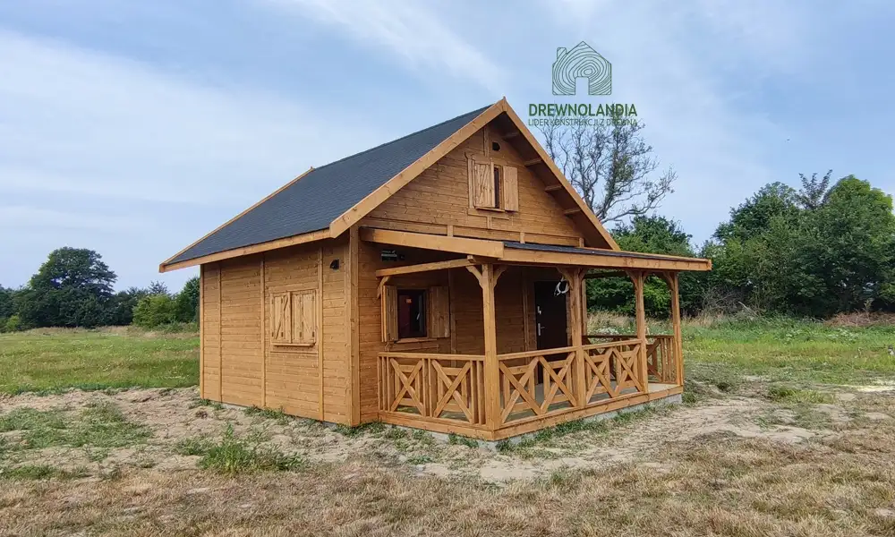 Ogrodowy domek drewniany Marcel II, 25m², nowoczesny projekt