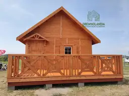 Maciek II - domek ogrodowy z tarasem o wymiarach 5x5m