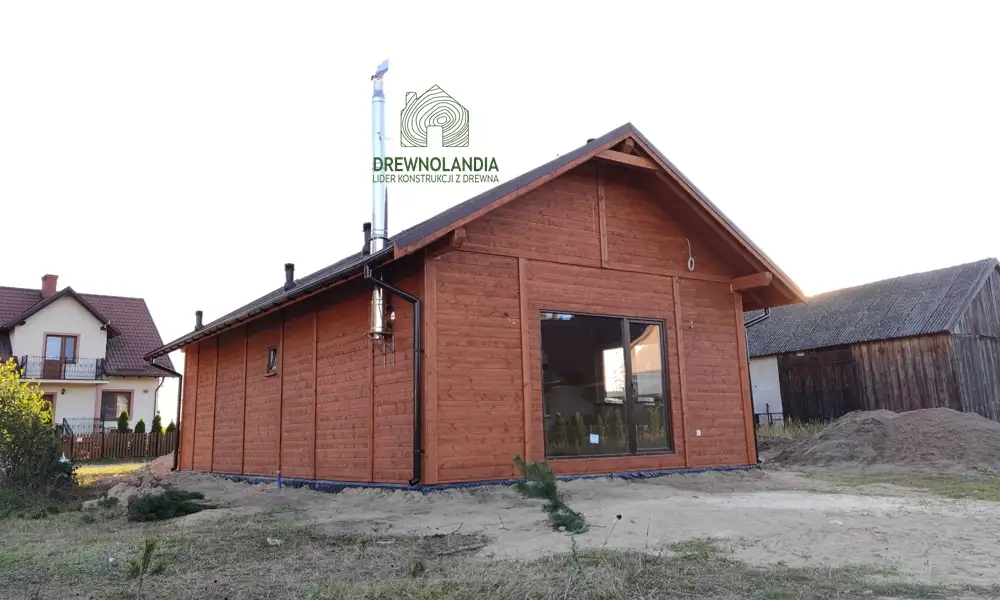 Drewniany domek rekreacyjny całoroczny CRK1 - 70 m²