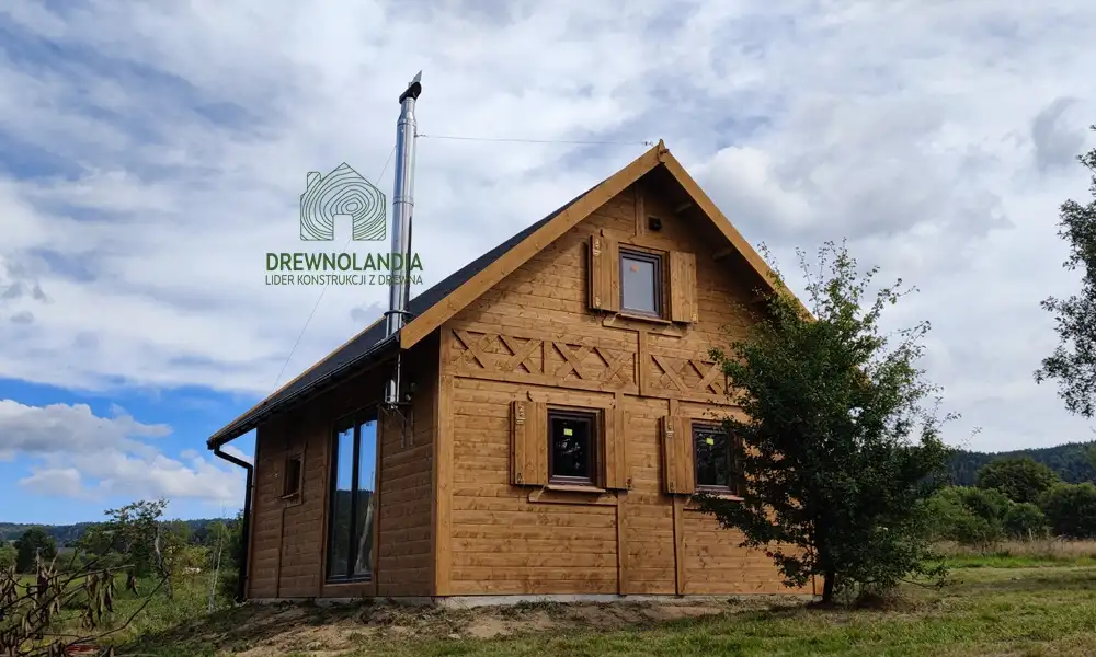 Domek drewniany CRA8 – całoroczny, solidny, idealny na działkę rekreacyjną