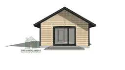 Dom CRK1 PLUS – widok na nowoczesną bryłę domu, powierzchnia 70 m²