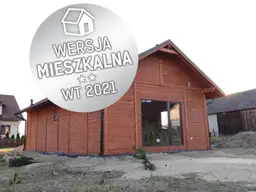 CRK1 PLUS – wizualizacja drewnianego domu z przestronnym wnętrzem i nowoczesną bryłą