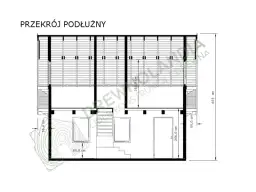 Przekrój podłużny domku CRP11