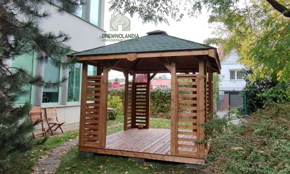 Altanka kwadratowa Roksana z drewna