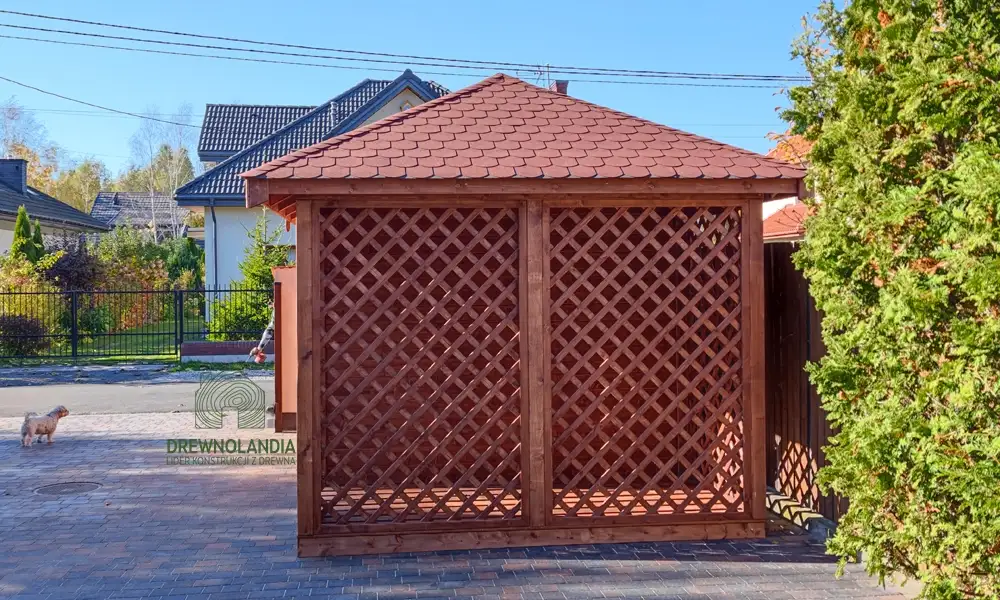 Domek drewniany Kacper Bis, schowek na narzędzia o powierzchni 6x4 m, idealny do ogrodu