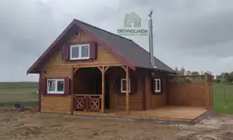 CRA1 – drewniany domek rekreacyjny z antresolą – 25 m²