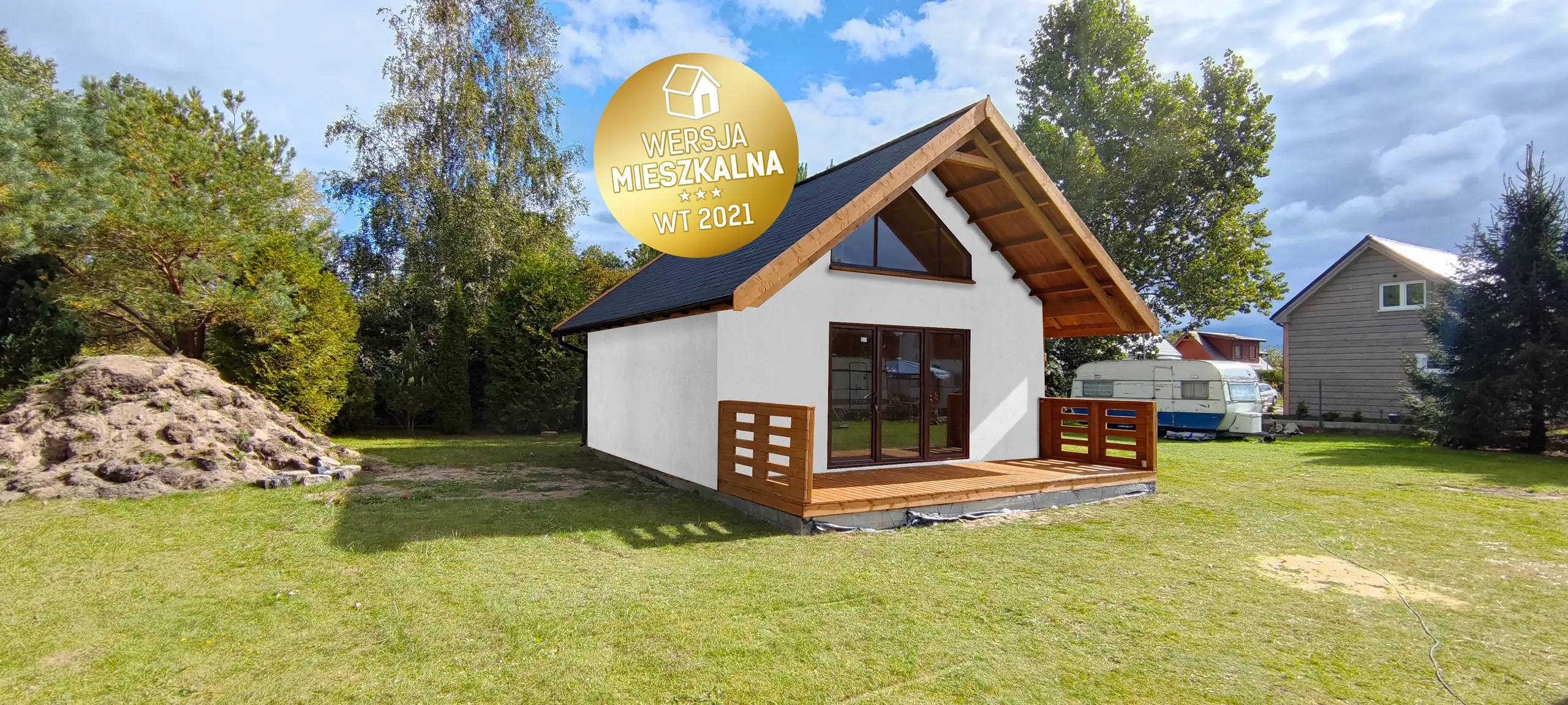 Domek mieszkalny całoroczny CRA6 PREMIUM - WT 2021 - 36 m²