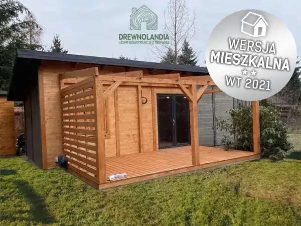 CRA5 PLUS – przestronny drewniany domek całoroczny z nowoczesnym designem