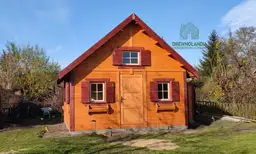Mikołaj II, domek z drewna z antresolą, 25m², Drewnolandia