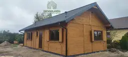 Drewniany domek parterowy CRK1 – 70m², przestronny i funkcjonalny
