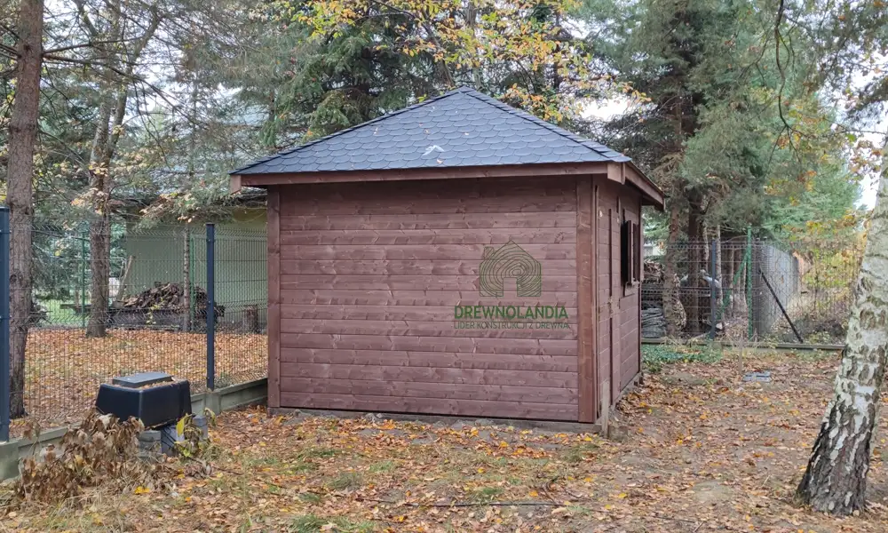 Schowek ogrodowy drewniany Jerzy, praktyczne rozwiązanie do przechowywania narzędzi