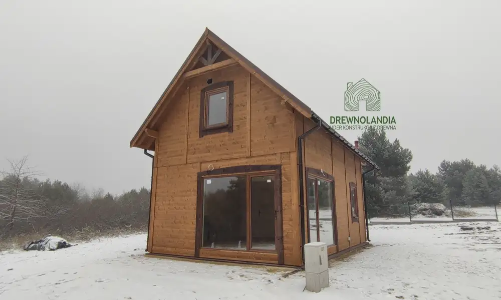 Drewniany domek letniskowy Albert IV 8x5m – idealny na działkę rekreacyjną