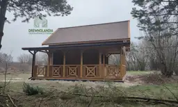 CRP6 – domek całoroczny z tarasem, drewniany