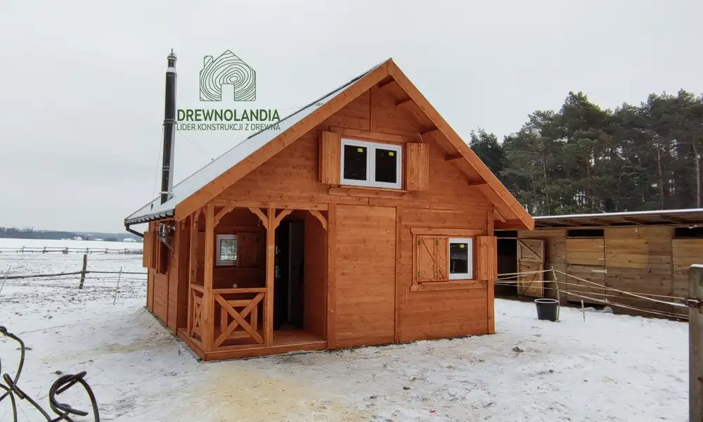 CRA4 – całoroczny drewniany domek z antresolą, komfort na każdą porę roku