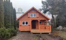 Fabian IV – drewniany domek letniskowy z antresolą, funkcjonalny i estetyczny