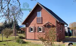 Drewniany domek Wiktor V – przestronny projekt letniskowy z antresolą