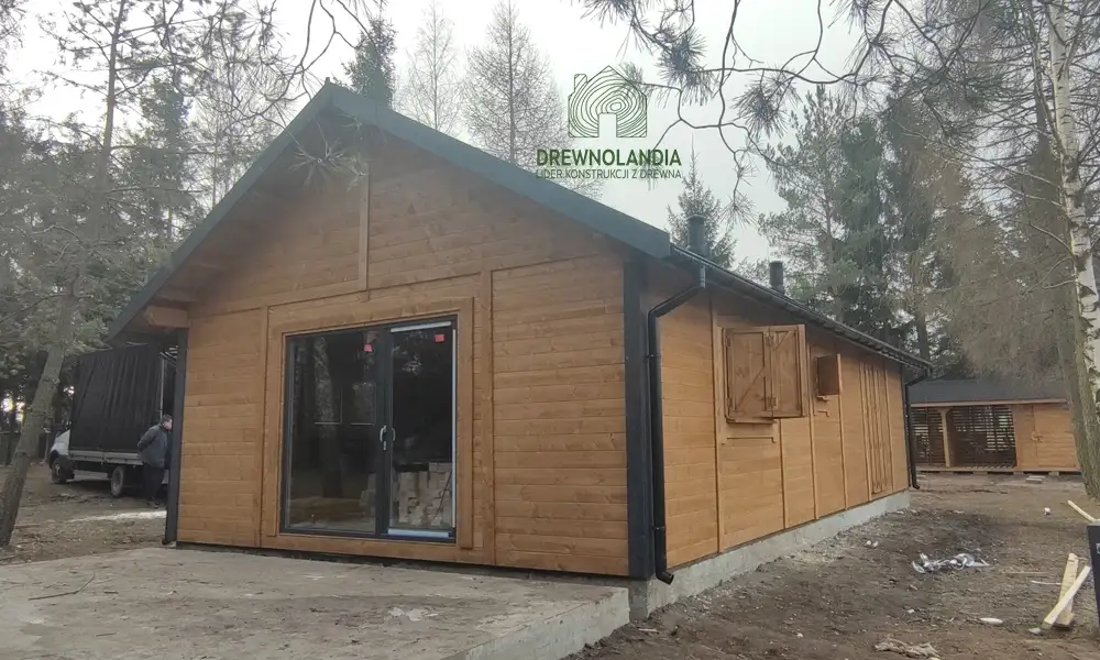 CRK1 – rekreacyjny domek drewniany z funkcjonalnym wnętrzem, powierzchnia 70m²