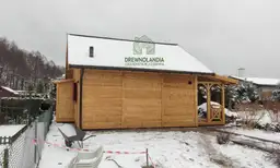 Drewnolandia, domek z drewna 25m², Marcel II z tarasem, estetyczny design