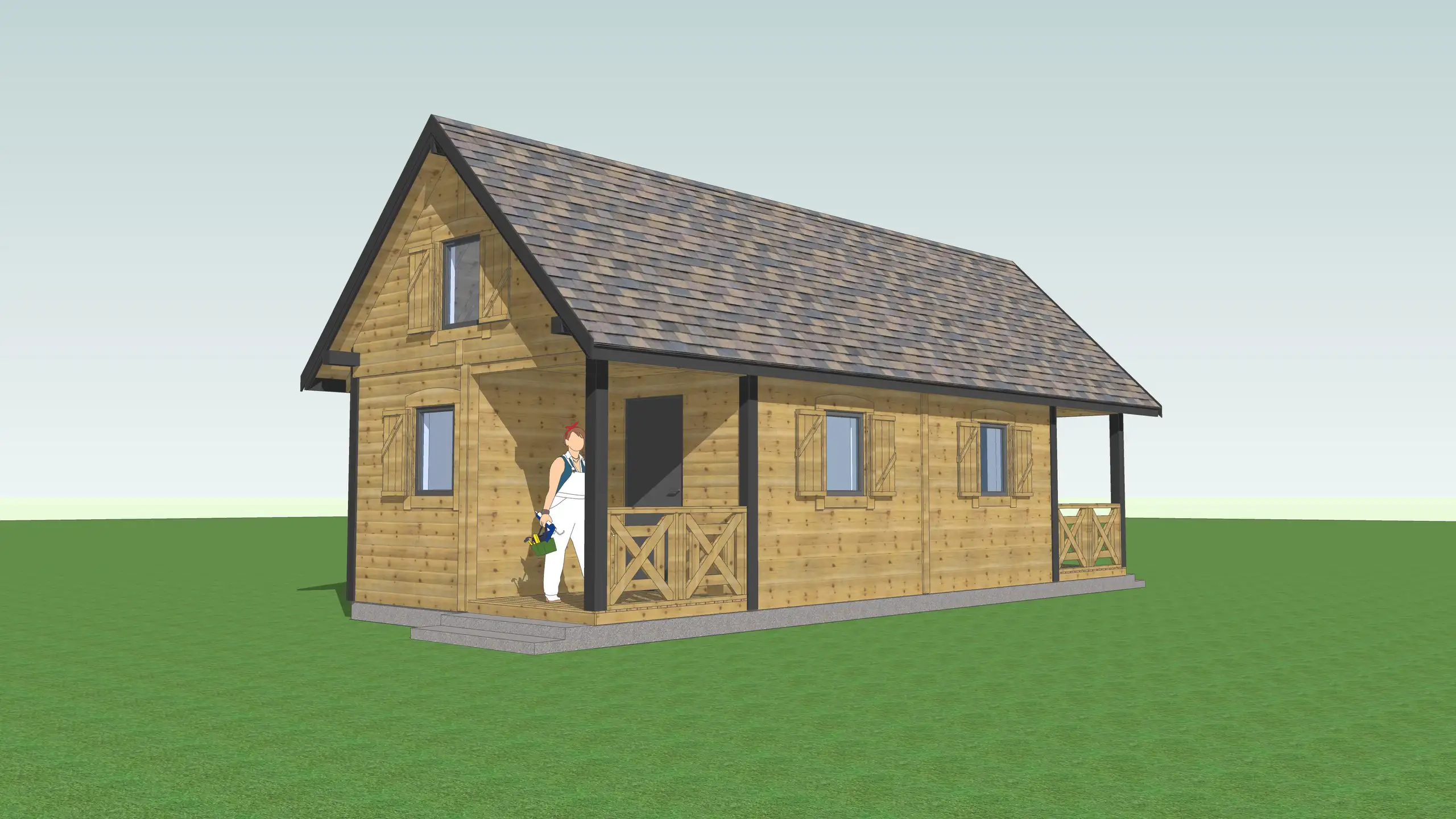 Domek „bliźniak” na wynajem W1X2 – 40 m2