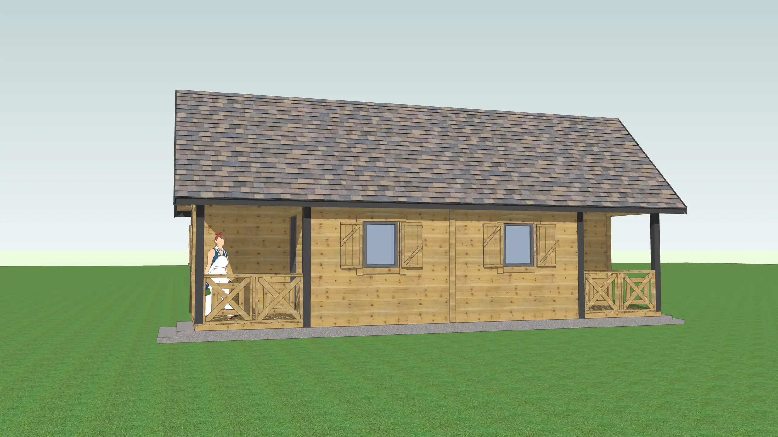 Domek „bliźniak” na wynajem W1X2 – 40 m2