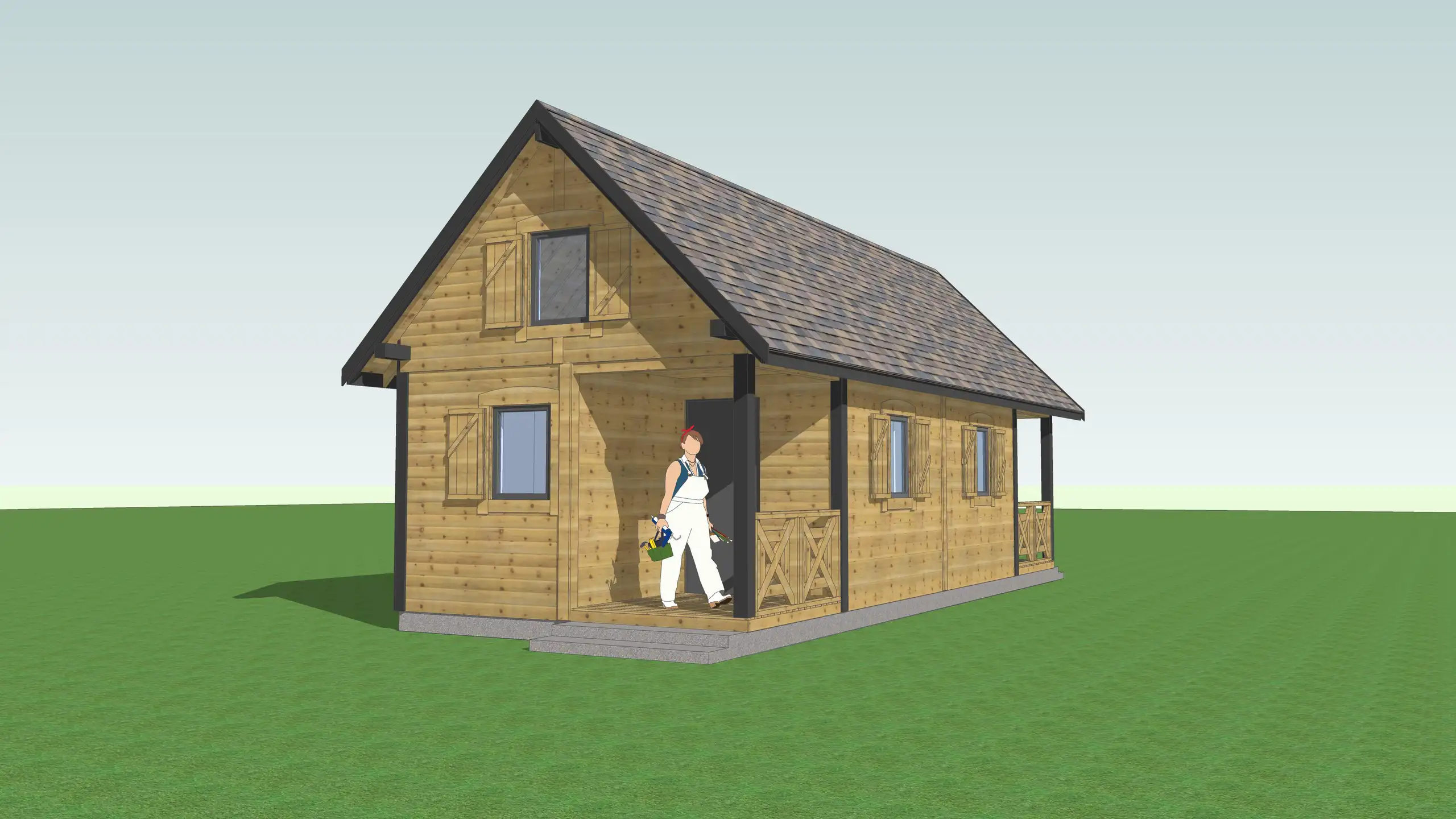 Domek „bliźniak” na wynajem W1X2 – 40 m2