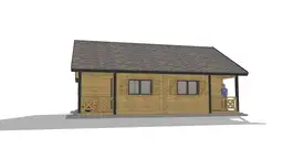 Kompleks domków W1X4 – widok z przodu na wszystkie 4 segmenty