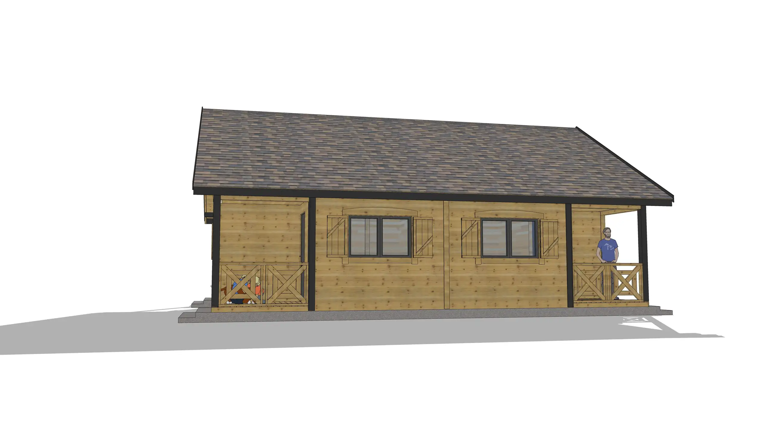 Domki na wynajem W1X4 – 80 m2 – 4 domki w 1