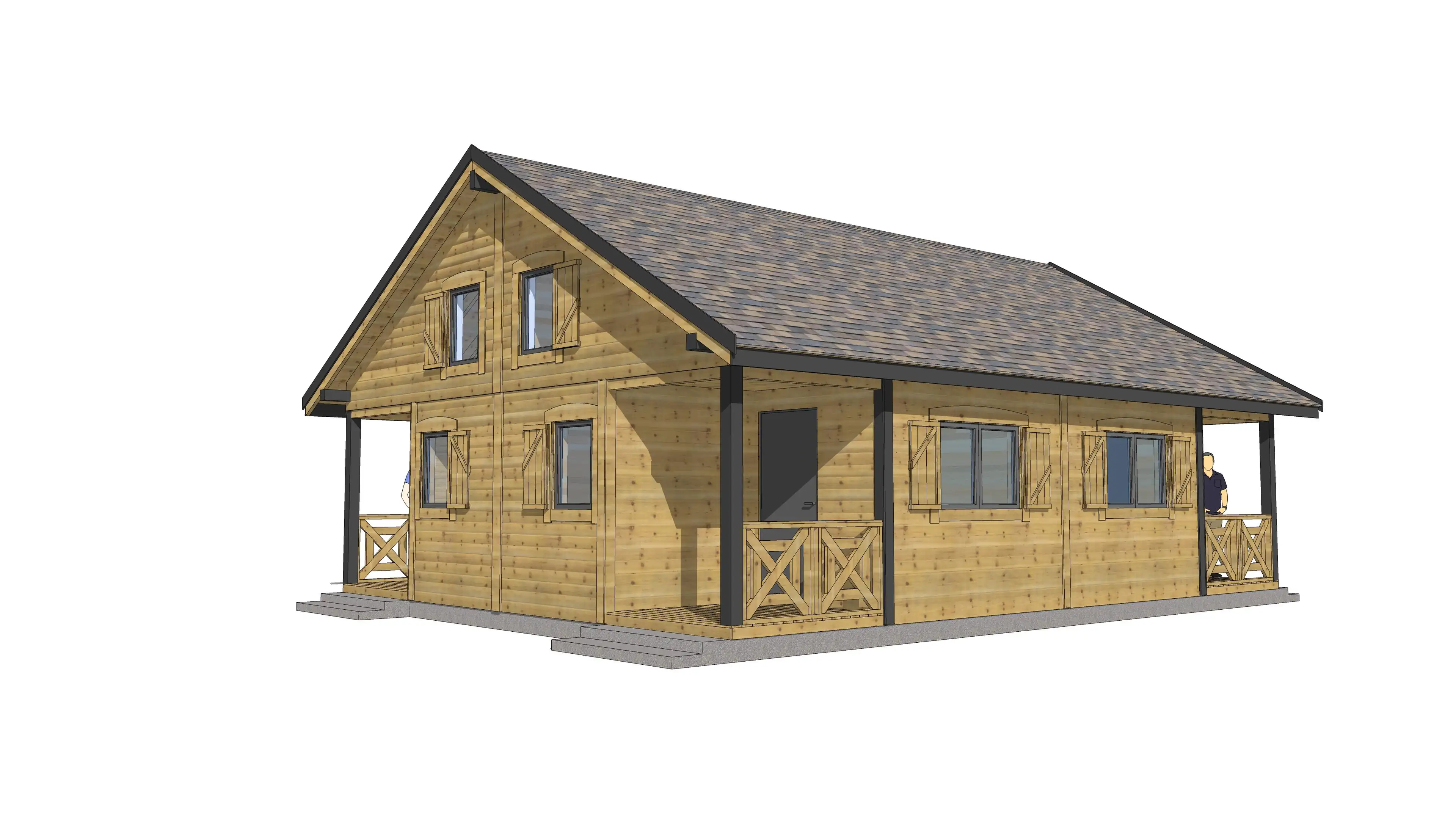 Widok z ogrodu kompleksu W1X4 – detale w architekturze