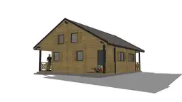 W1X4 – domki letniskowe na wynajem – boczny widok kompleksu